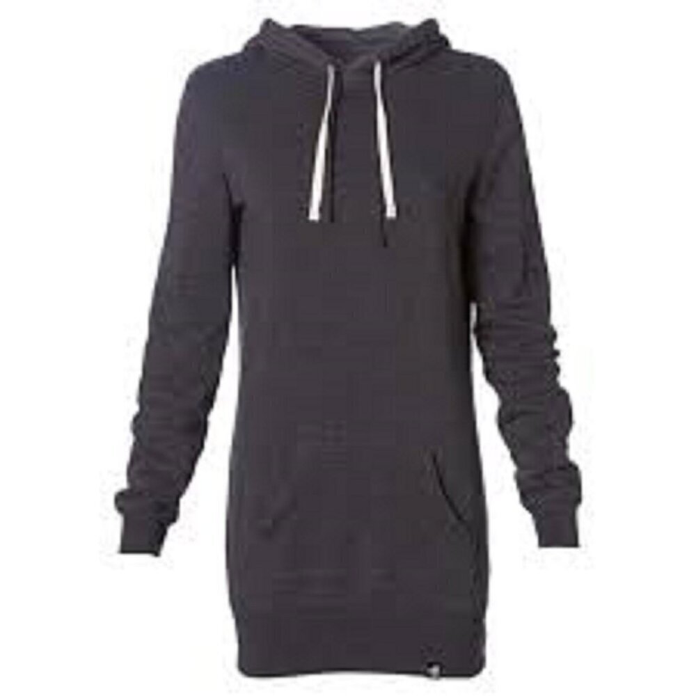 80Eighty Women's Gray Fleece Lined Hooded Dress Grunge Streetwear S / M NWT's